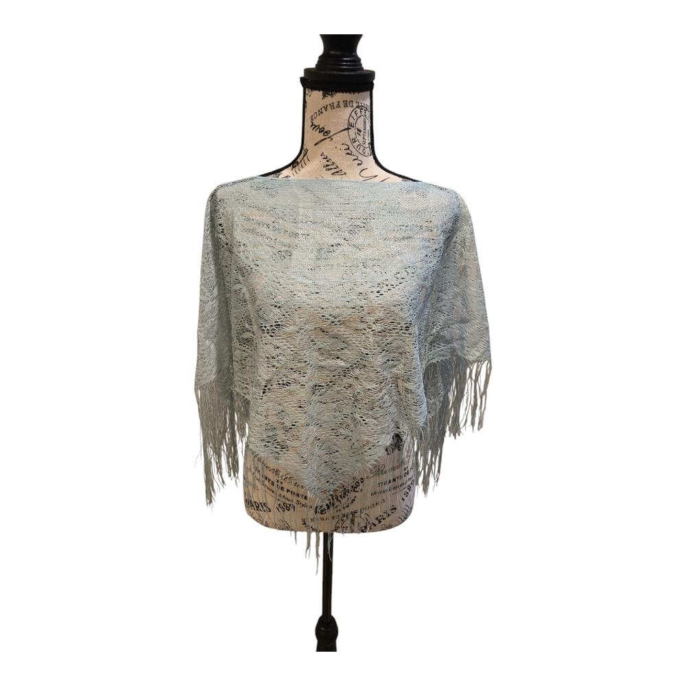 Blue/Green Knit Shawl